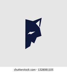 the wolf logo design