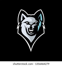 Wolf Logo Design Stock Vector (Royalty Free) 1356464279