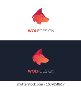 Wolf Logo Design 3D Illustration