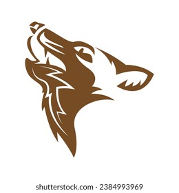Wolf  logo design concept illustration