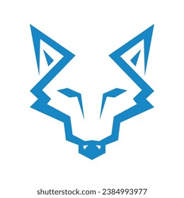 Wolf  logo design concept illustration