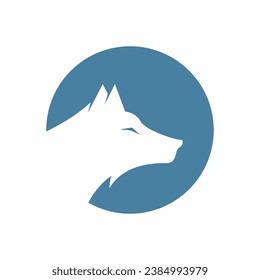 Wolf  logo design concept illustration