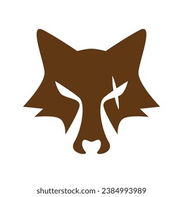 Ilustración del diseño del logotipo Wolf