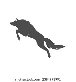 Ilustración del diseño del logotipo Wolf