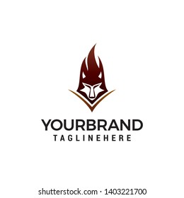 wolf logo design concept template vector