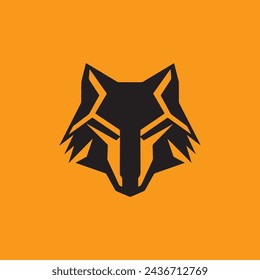 icono de diseño de logotipo de lobo, signo y símbolo vector 