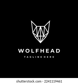Plantilla de icono de diseño del logotipo Wolf