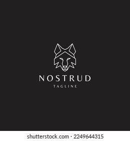 Plantilla de icono de diseño del logotipo Wolf