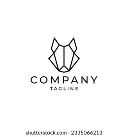 Plantilla de icono de diseño del logotipo Wolf