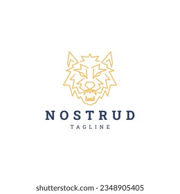 Plantilla de icono de diseño del logotipo Wolf