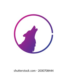 Wolf logo design inspiration. deer icon. wolf head