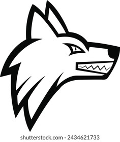 wolf logo design, wolf mascot logo, Wolf Tattoo art, wolf head illustration vector drawing, Brave fox head mascot Logo design. Vector Template Illustration Design. Mascot Brave wolfy Logo design