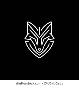 wolf logo design sign and symbol 