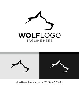 Wolf Logo Design. Simple and Modern. Vector illustration