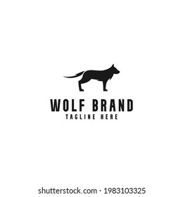 
diseño de logotipo de lobo para plantilla de logotipo
