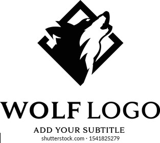 Wolf Logo Design. This is a negative space wolf illustrtaed type logo designed by me. Enjoy!