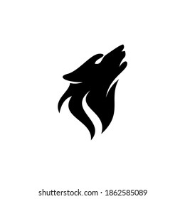 wolf logo design vector graphic idea creative template