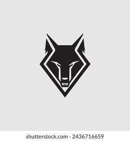 wolf logo design vector icons design 