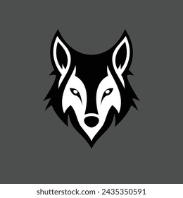 wolf logo design vector sign or symbol 