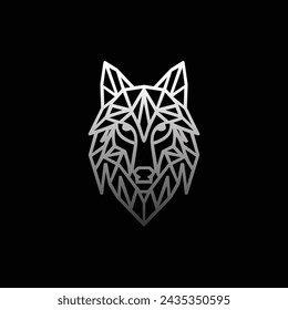 wolf logo design vector sign or symbol 