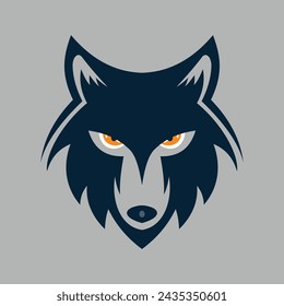 wolf logo design vector sign or symbol 