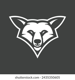 wolf logo design vector sign or symbol 