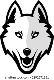 Wolf Logo design, Vector of wolf sport logo, wolf head illustration vector drawing, Vector Template Illustration Design. Mascot Brave wolf Logo design any kind of graphic work, wolfy flat design