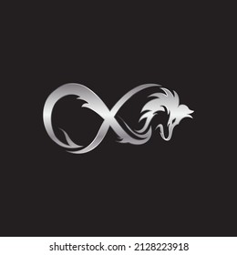 wolf logo design vector symbol graphic idea creative.EPS 10