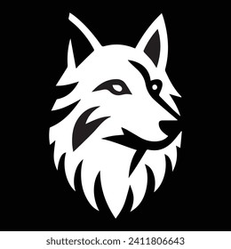 wolf logo design vector symbol graphic idea creative