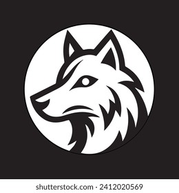 wolf logo design vector symbol graphic idea creative