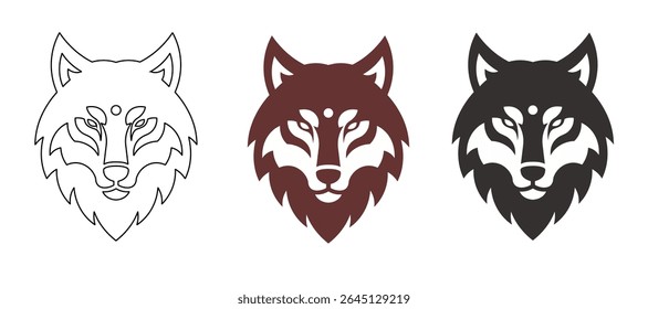 Wolf logo design vector symbol and graphic idea creative