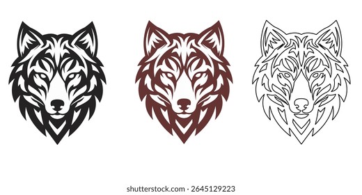 Wolf logo design vector symbol and graphic idea creative