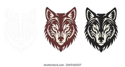 Wolf logo design vector symbol and graphic idea creative