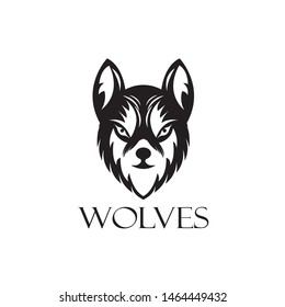 Wolf Logo Design Vector template


