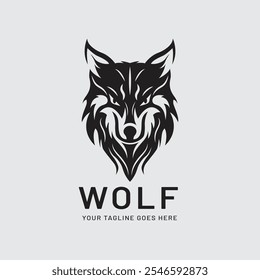 The Wolf Logo Design Vector Template