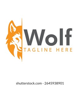 Wolf Logo Design Vector Template