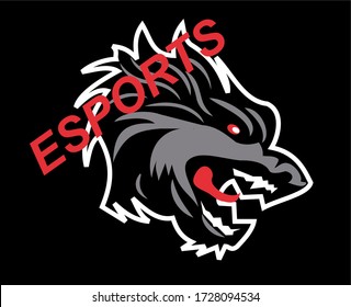 Wolf logo for the electronic e-sports team