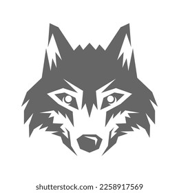 Wolf logo icon design illustration