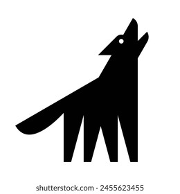 Wolf logo. Icon design. Template elements	