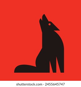 Wolf logo. Icon design. Template elements	