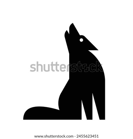 Wolf logo. Icon design. Template elements	
