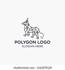 Wolf logo icon design vector 