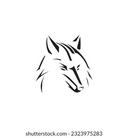 Wolf Logo Icon Template design