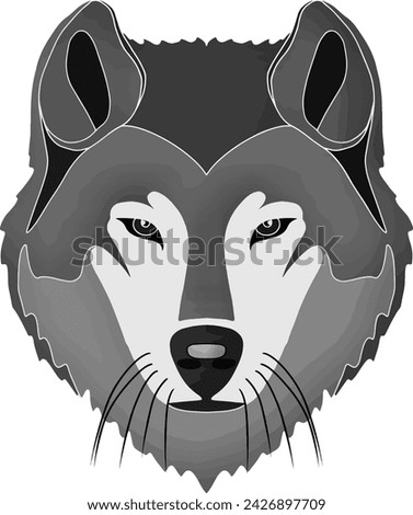 Wolf logo ilustrationcan use for logo and design