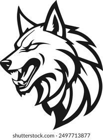 wolf logo line art, wolf head logo, wolf head t shirt design, wolf logo line art	