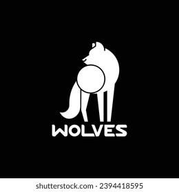 Wolf logo modern icon vector illustration design simple