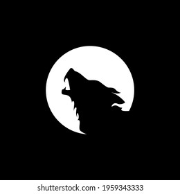 The wolf logo roars at night