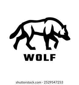 Wolf logo, symbol. Vector illustration.
