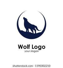 wolf logo template