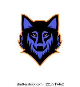 wolf logo template
